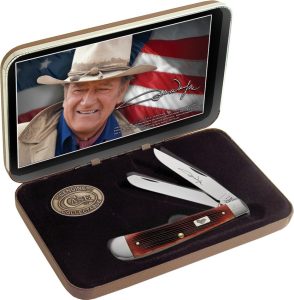 Case Cutlery Team Duke Trapper Mirror Polish Stainless Bone