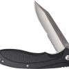 Case Cutlery TecX Linerlock Black Serrated Stainless Folder