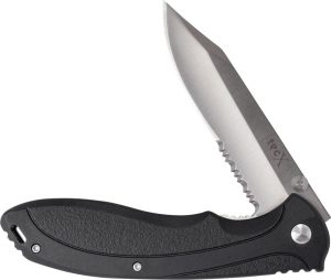 Case Cutlery TecX Linerlock Black Serrated Stainless Folder