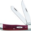 Case Cutlery Trapper Red Pocket Worn - Two-Blade