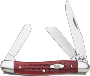 CA786.jpg Case Cutlery Medium Stockman Red Pocket Worn - Three-Blade