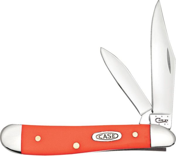 Case Cutlery Peanut Orange Synthetic - 2-Blade