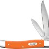 Case Cutlery Medium Jack Orange - Stainless 2-Blade