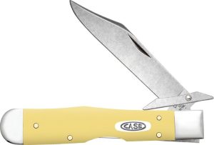 Case Cheetah Cub Yellow Synthetic Folding Knife