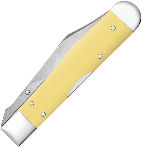 Case Cheetah Cub Yellow Synthetic Folding Knife