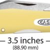 Case Cheetah Cub Yellow Synthetic Folding Knife