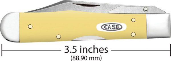 Case Cheetah Cub Yellow Synthetic Folding Knife