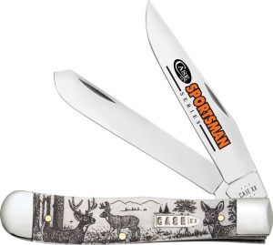 Case Sportsman Trapper Deer Natural Bone Two-Blade