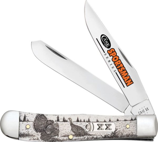 CA81221.jpg Case Sportsman Trapper Turkey Natural Bone Two-Blade