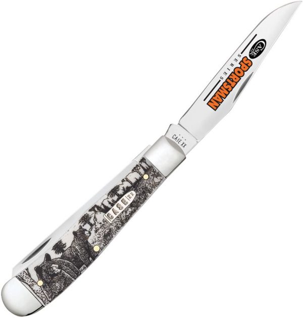 Case Sportsman Trapper Bear Natural Bone Two-Blade
