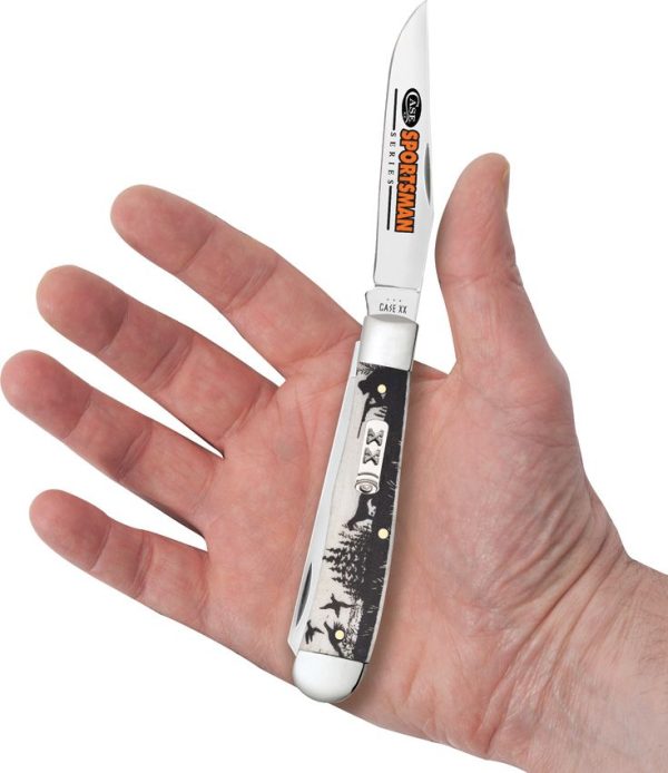 Case Sportsman Trapper Hunter Natural Bone Two-Blade