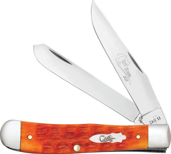 CA87530.jpg Case Trapper Tequila Sunrise Crandall Bone Folding Knife