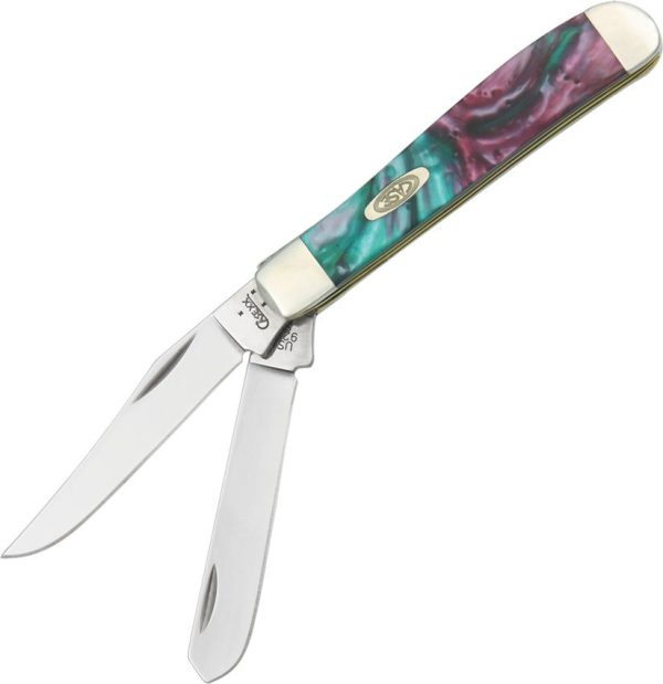 Case Cutlery Mini Trapper Folding Knife Coral Sea Corelon 3.5"