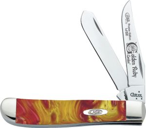 Case Mini Golden Ruby Trapper Mirror Finish