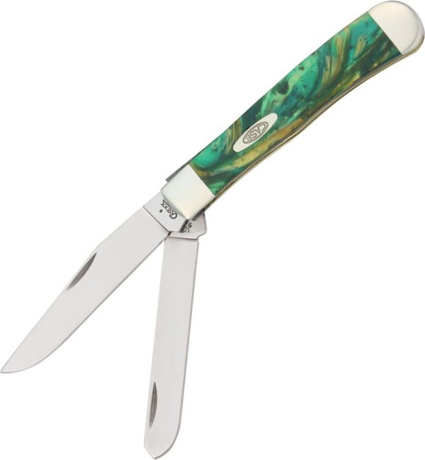 Case Cutlery Trapper Cats Eye Corelon Folding Knife