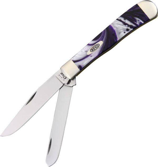 Case Cutlery Trapper Purple Passion Corelon Folding Knife