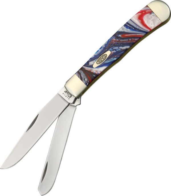 Case Cutlery Trapper Star Spangled Banner Corelon Folding Knife
