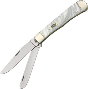 Case Cutlery Trapper White Pearl Corelon Folding Knife