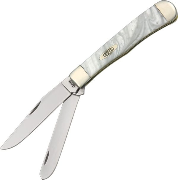 Case Cutlery Trapper White Pearl Corelon Folding Knife