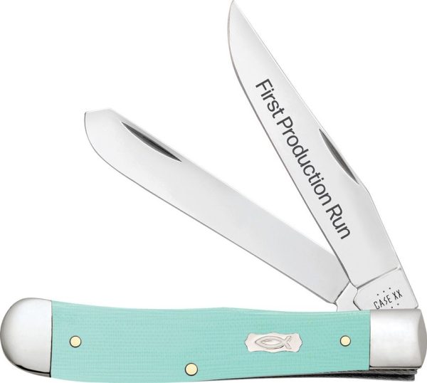 Case Cutlery Trapper Seafoam G10 - 4.13 inches
