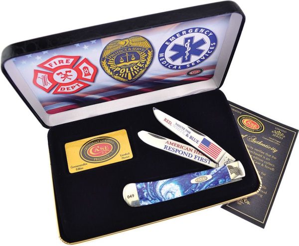 Case Cutlery American Hero Trapper Blue - 4.13 inches