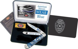 Case Cutlery American Police Trapper Blue - 4.13 inches