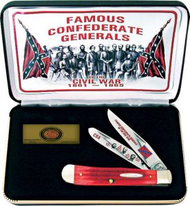 Case Cutlery Famous Confederate Generals Trapper - Red Bone