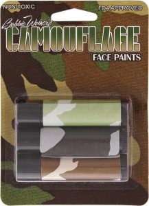 CAMT3000.jpg Camouflage Woodland Camo Face Paint Sticks 3 Color
