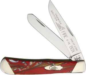 Case Cutlery Trapper Fire in the Box Folding Knife