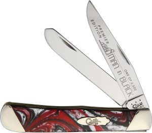 Case Cutlery Trapper Man in Black Folding Knife