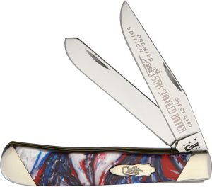 Case Cutlery Trapper Star Spangled Banner Folding Knife
