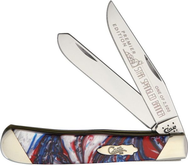 Case Cutlery Trapper Star Spangled Banner Folding Knife