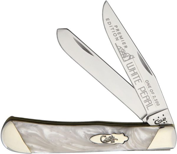 Case Cutlery Trapper White Pearl Folding Knife