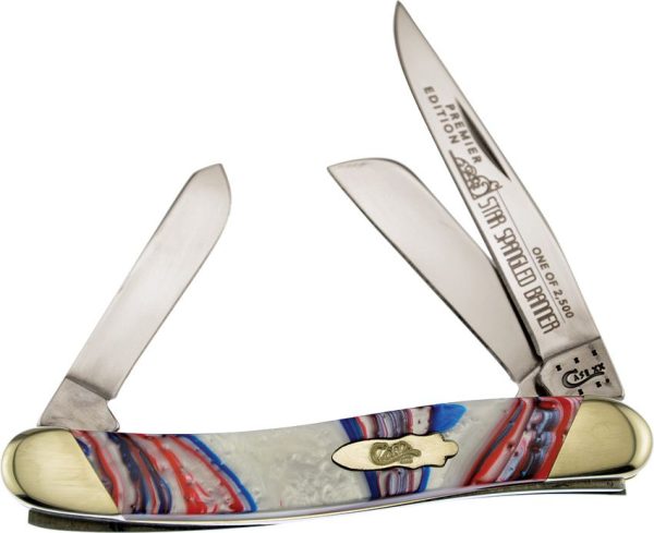 Case Cutlery Medium Stockman Star Spangled Folding Knife