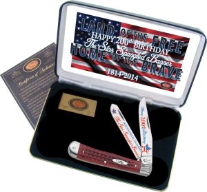 Case Cutlery Star Spangled Banner Trapper Commemorative Knife