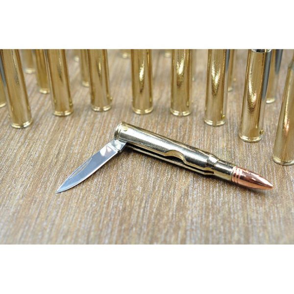 Caliber Gourmet Bullet Pocket Knife Stainless