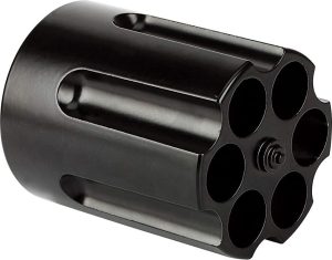 CBG1007BK.jpg Caliber Gourmet Revolver Pen Holder Black Aluminum