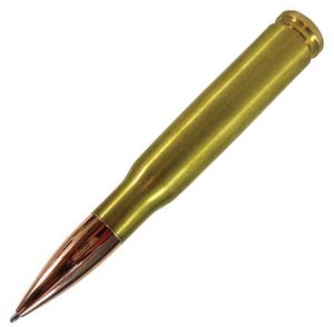 Caliber Gourmet 50 Cal Bullet Twist Pen - Gold Stainless