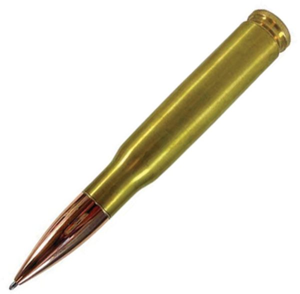 Caliber Gourmet 50 Cal Bullet Twist Pen - Gold Stainless