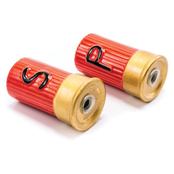 Caliber Gourmet Shotgun Shell Salt Pepper Shakers - Ceramic