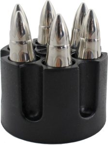 CBG1046.jpg Caliber Gourmet Bullet Whiskey Chillers - Stainless Steel 6pc