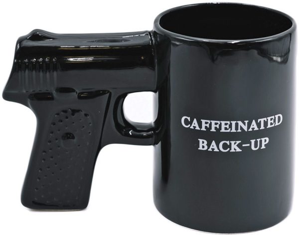 Caliber Gourmet Gun Mug - Black Ceramic 18oz