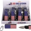 Caliber Gourmet USA Keychain Knife 12 Pack Stainless Folding