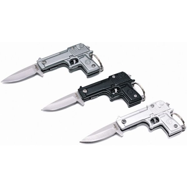 CBGDB02_add_01.jpg Caliber Gourmet Gun Knife Keychain - 12 Piece Set