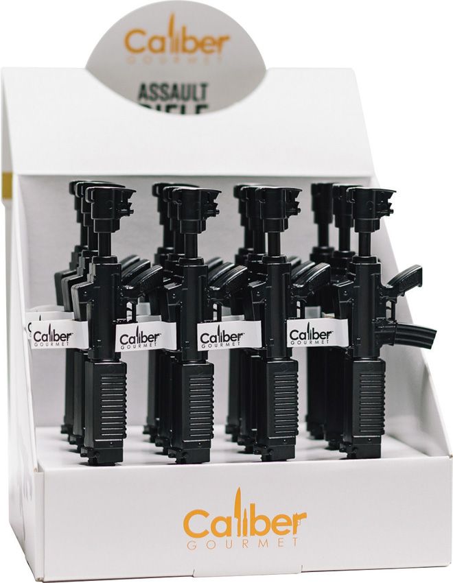 Caliber Gourmet AR Pen Display Box of 12 Black 0.7mm Blue Ink