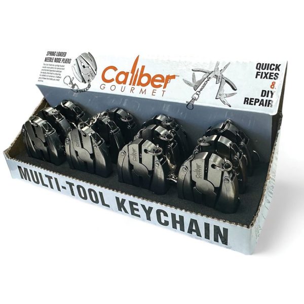 Caliber Gourmet Multi Tool Display - 12 Pack Keychain