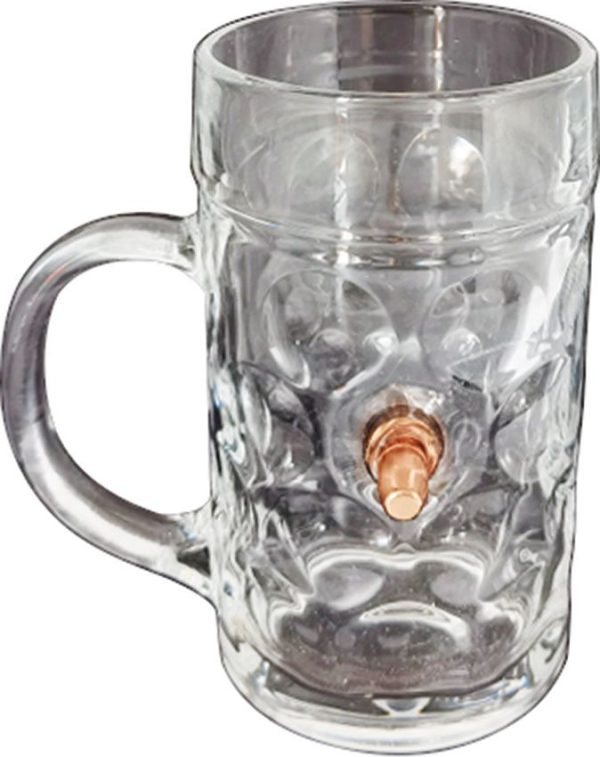 CBGLMS1L.jpg Caliber Gourmet Last Man Standing Stein - Hand Sculpted Glass