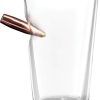 CBGLMSPINTG.jpg Caliber Gourmet Bullet Pint Glass - Hand Blown 50 Caliber
