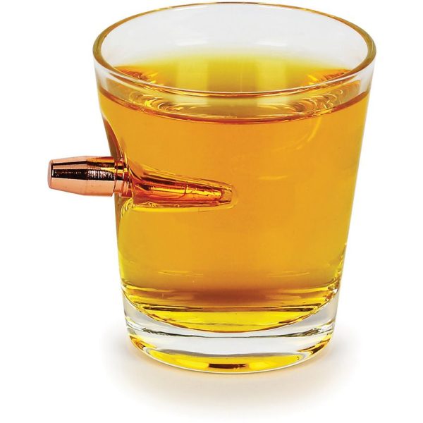 Caliber Gourmet Bullet Shot Glass - Hand Blown 50 Caliber
