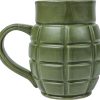 Caliber Gourmet Grenade Mug - Green Ceramic 22oz